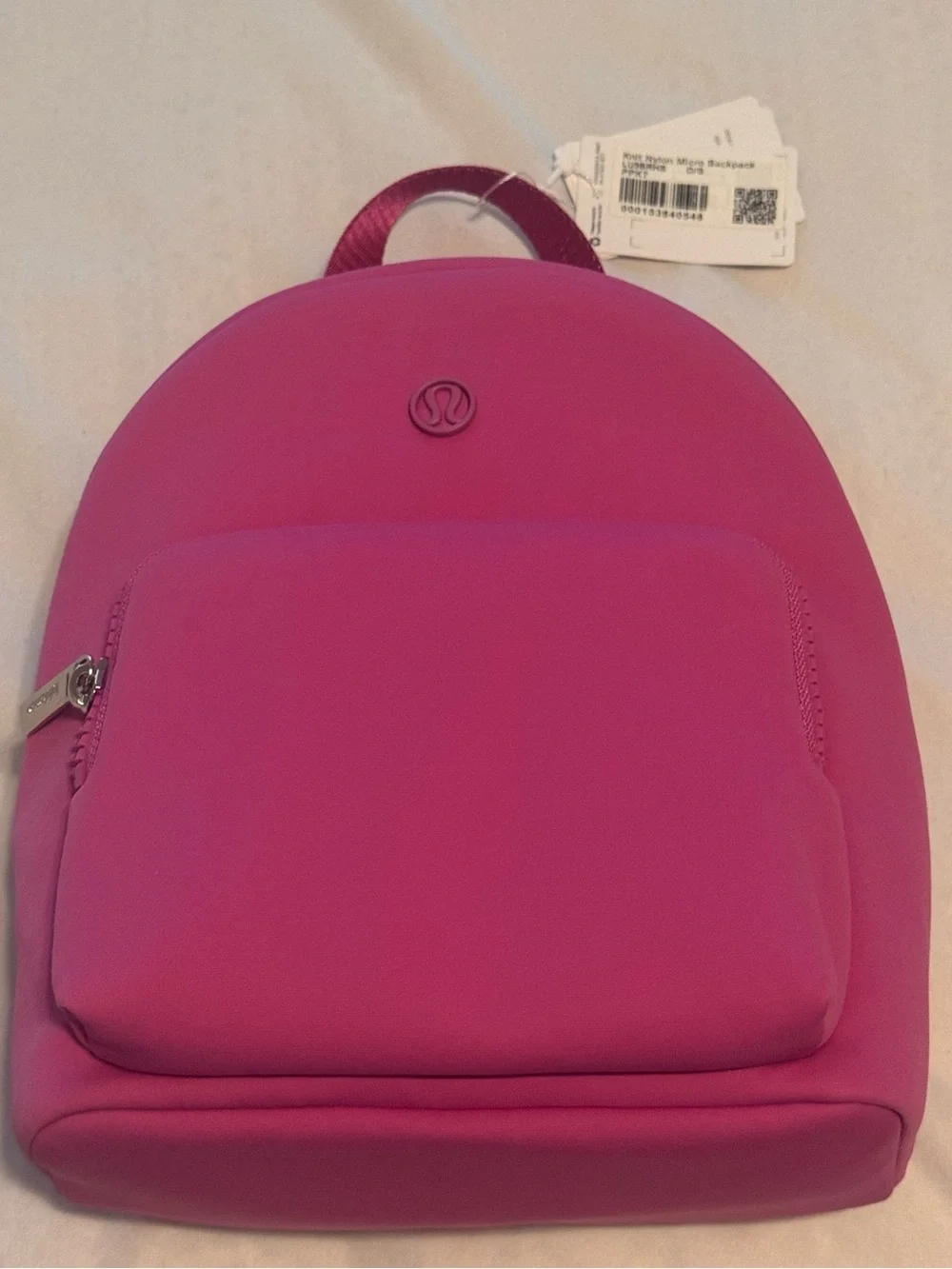 Lululemon Pow Pink Knit Nylon Micro Backpack